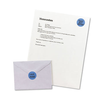 Avery® Printable Self-adhesive Removable Color-coding Labels, 1.25" Dia., Light Blue, 8-sheet, 50 Sheets-pack, (5496) freeshipping - TVN Wholesale